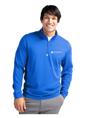 Cutter & Buck Traverse Recycled Smooth Stretch Mens Quarter Zip Pullover